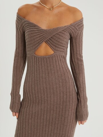 millane Knit dress 'Malina' in Brown