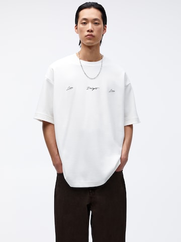 Pull&Bear Shirt in Wit: voorkant