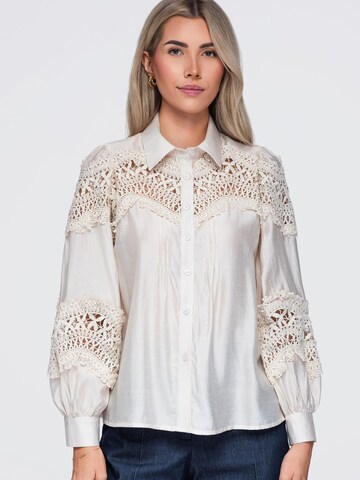 Ombre - Blusa en beige