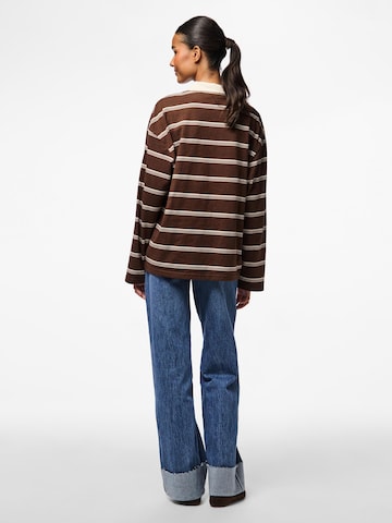 PIECES Shirt 'PCSadie' in Brown