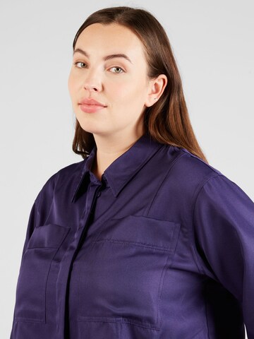 Vero Moda Curve Bluse 'SIKKA' in Blau