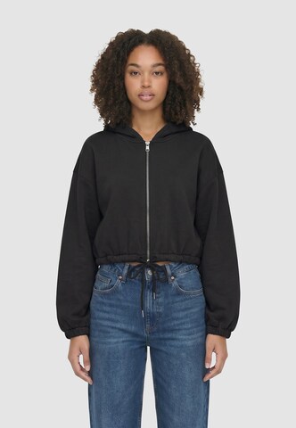 Veste de survêtement Urban Classics en noir : devant
