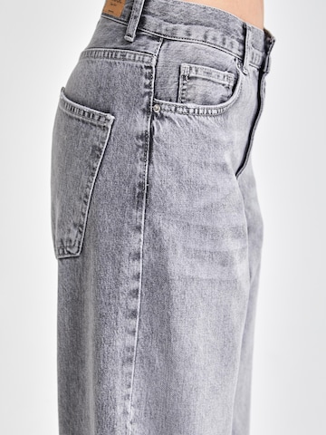 IT'S BASIC Loosefit Jeans 'Loose High Rise Jeans' in Grijs