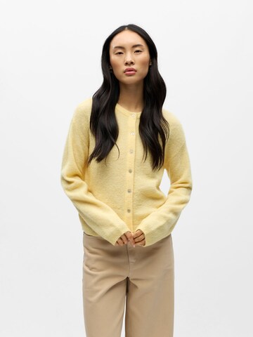 OBJECT - Cárdigan 'OBJAgate' en amarillo: frente