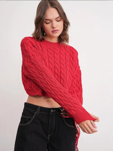 Pull-over MixRay en rouge : devant