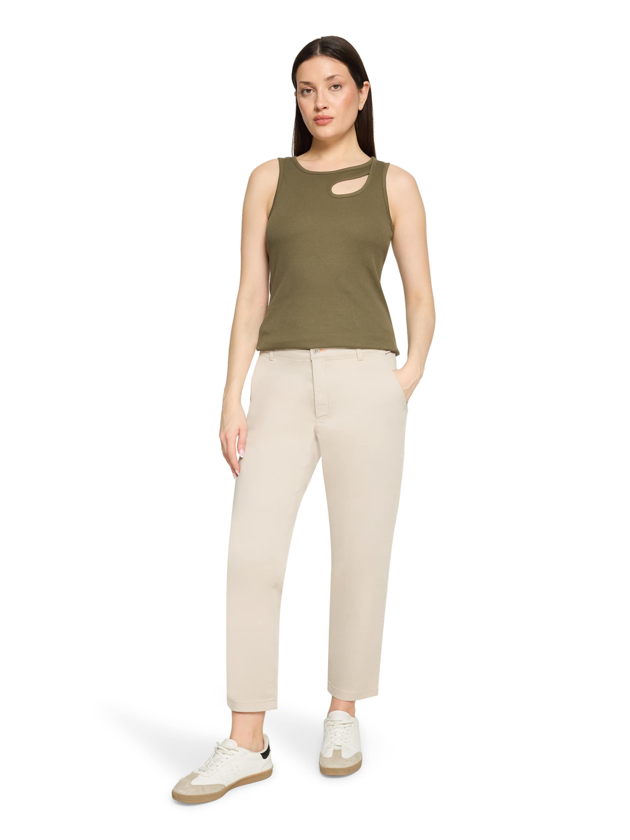 Regular Pantalon chino Cartoon en beige