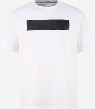 Calvin Klein Jeans Plus T-Shirt en noir / blanc cassé, Vue avec produit