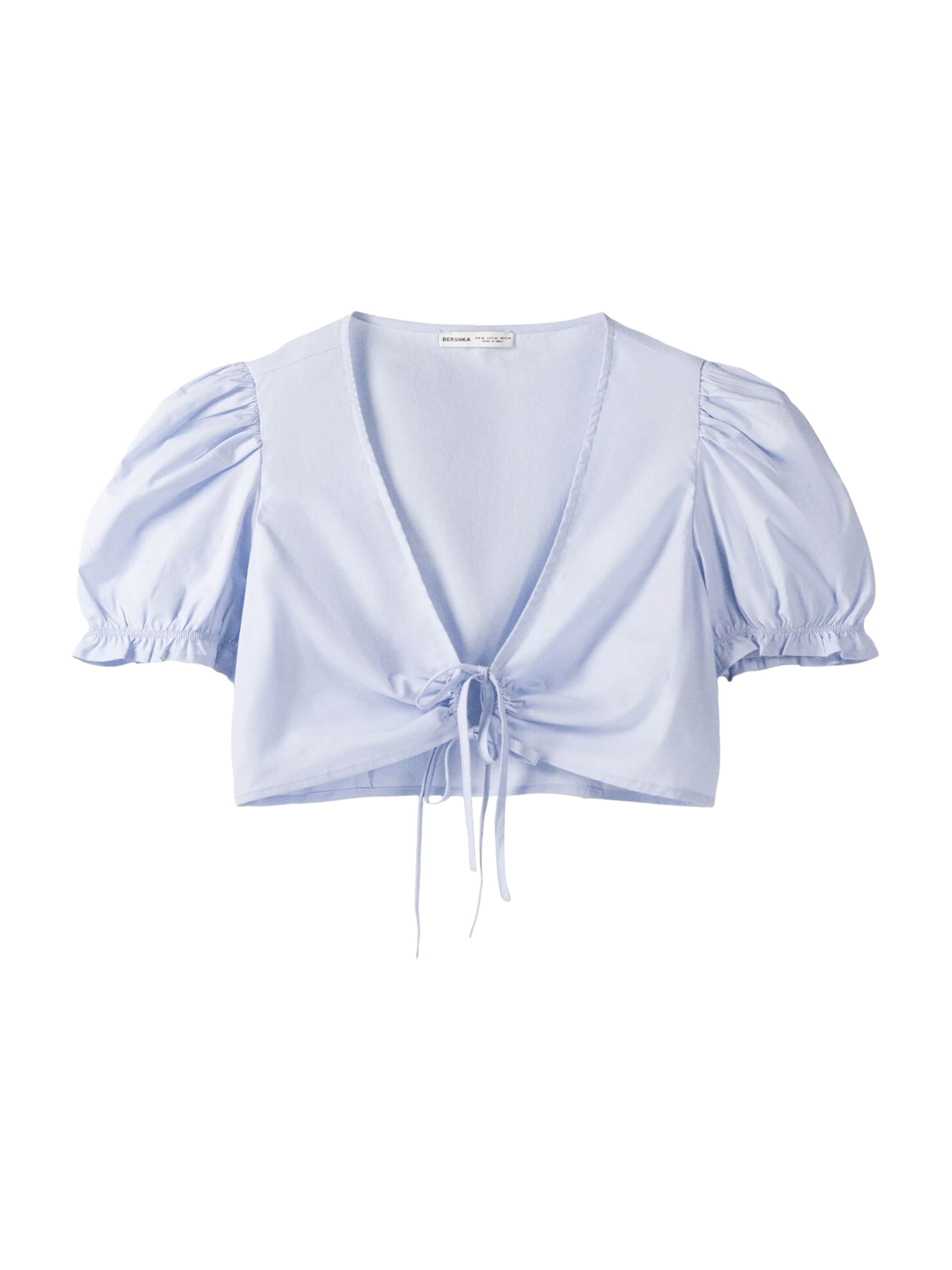 Bershka Bluse in Blau: Vorderseite