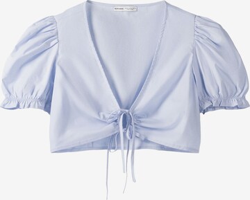 Bershka Blouse in Blauw: voorkant