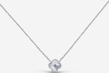 Pure Schmuck Kette 'Clover Bright' in Silber: Vorderseite