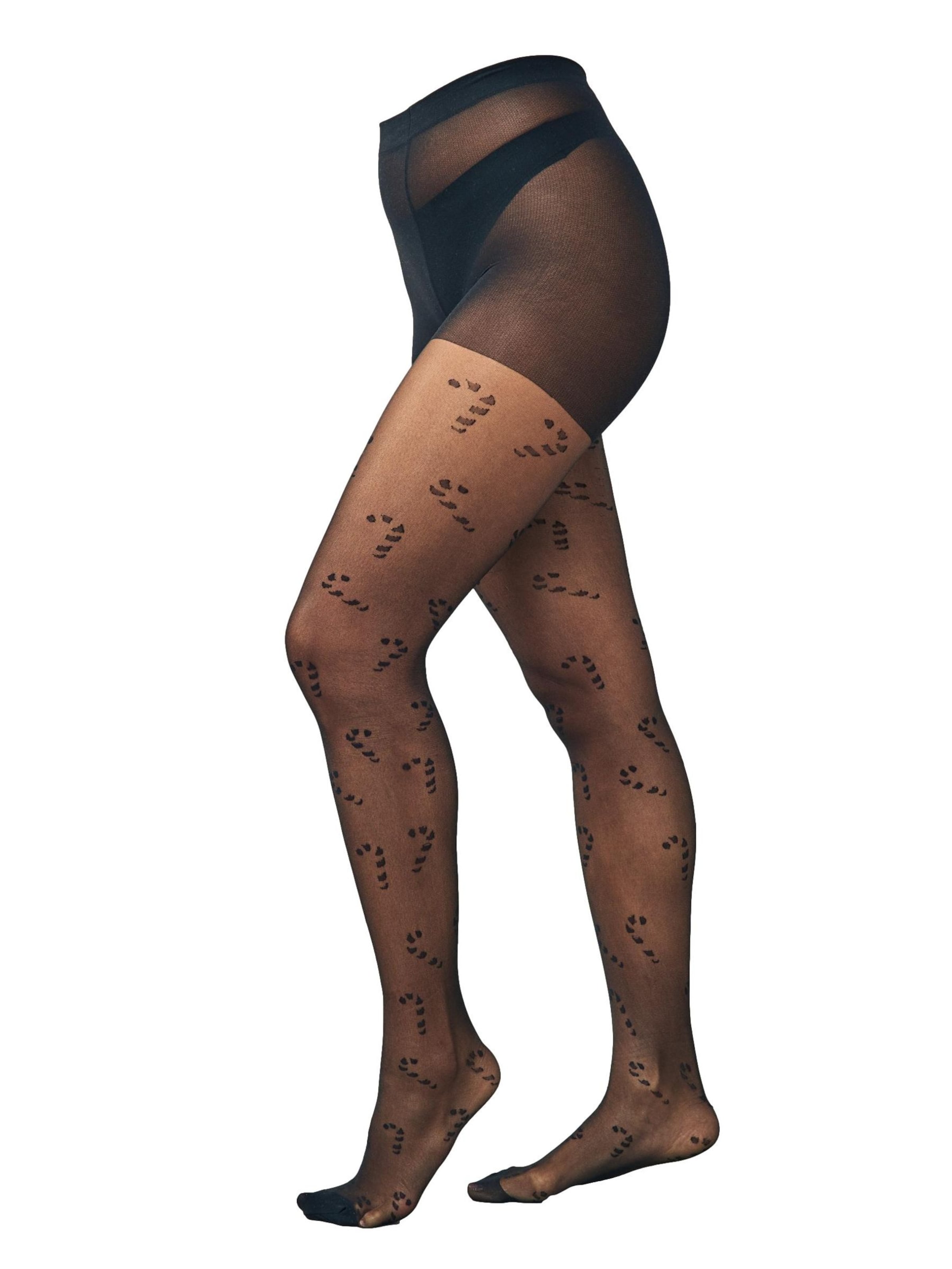 Next Nylonsukkahousut värissä musta: etupuoli