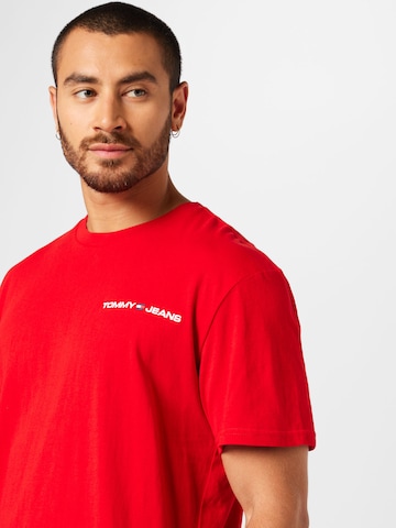 Tommy Jeans - Camiseta en rojo