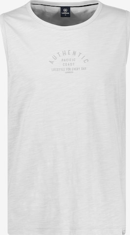 LERROS Luftiges Tanktop aus Baumwolle mit trendigem Slogan-Print in Weiß: Vorderseite