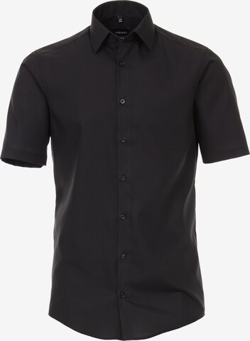 VENTI Business Shirt in Black: front