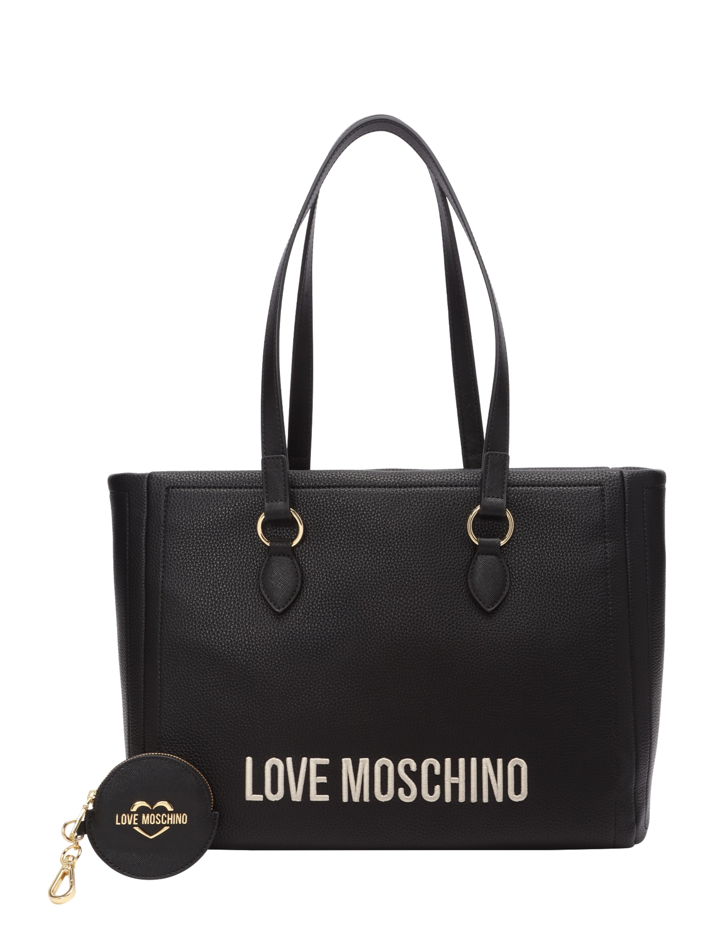 juoda Love Moschino Pirkinių krepšys