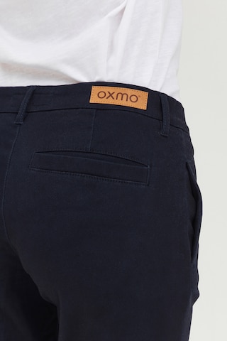 Oxmo Regular Chino Pants 'Pilar' in Blue