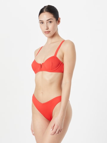 Nasty GalBalkonet Bikini - crvena boja: prednji dio