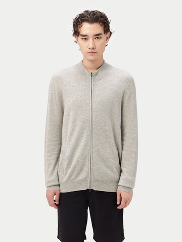 GOBI Cashmere Strickjacke 'Men's Essential Full-Zip Cashmere Cardigan'‌‌‌‌‌‌‌ in Grau