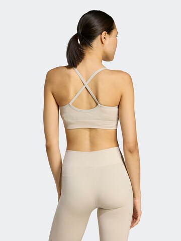 Bustieră Sutien sport de la ADIDAS PERFORMANCE pe gri
