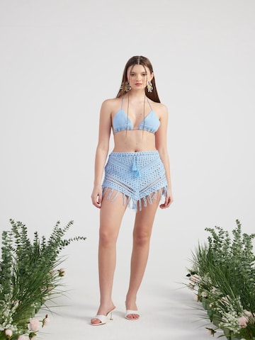 HOLLY LOLLY Trojúhelníková Bikiny – modrá: přední strana
