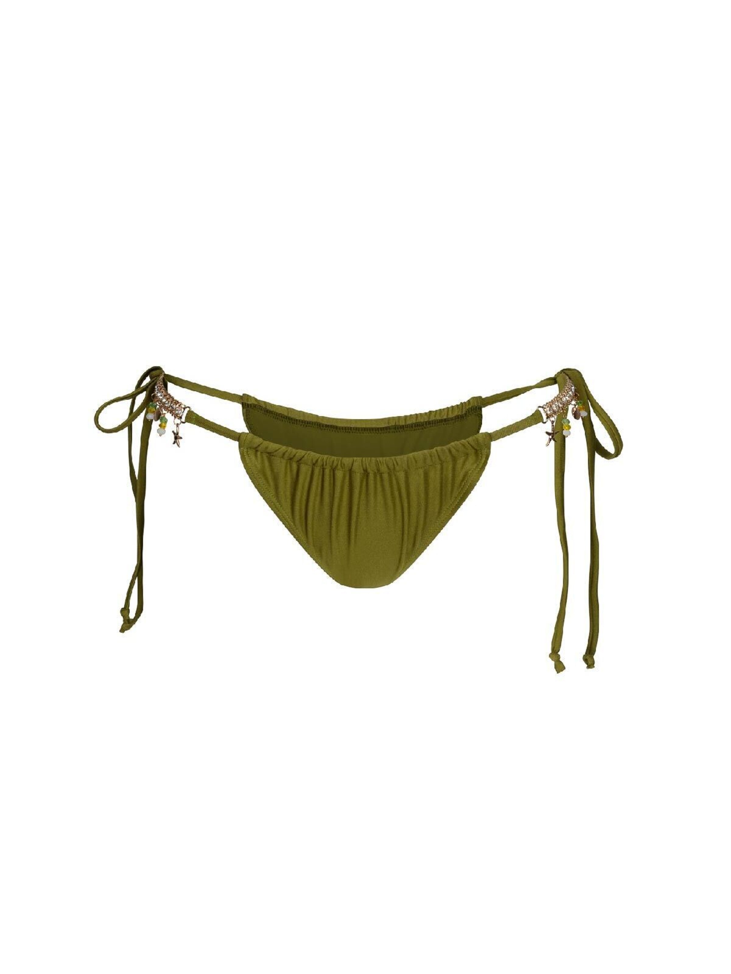 Moda Minx Bikinihose 'Seychellen Seestern' in Grün: Vorderseite