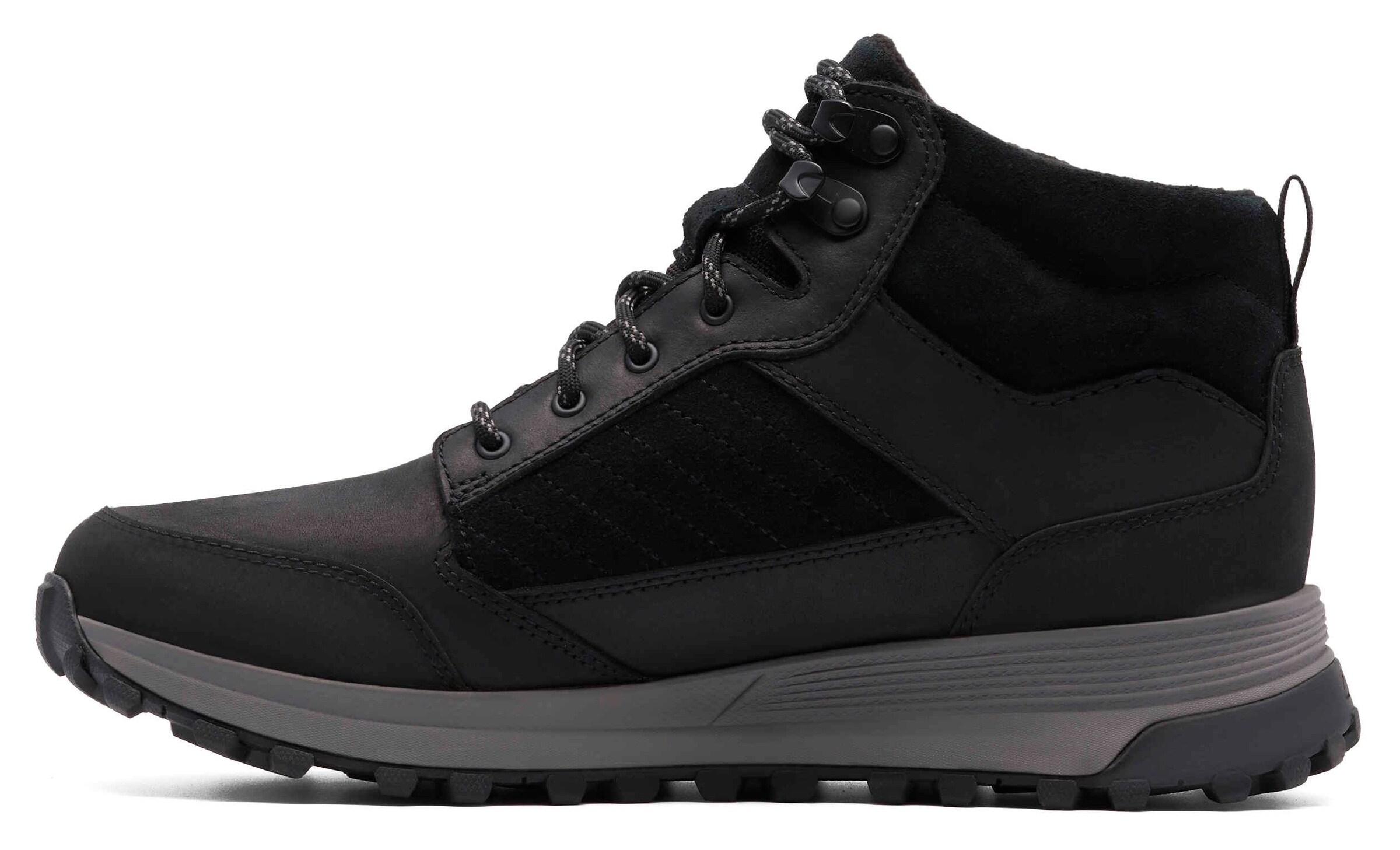 CLARKS Lace-Up Boots in Black: front