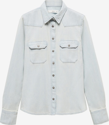 MANGO Bluse 'SOUTH' i blå: forside