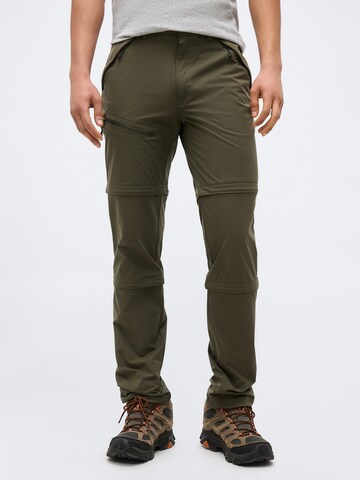 ICEPEAK regular Παντελόνι πεζοπορίας 'BIRKENFELD' σε πράσινο: μπροστά