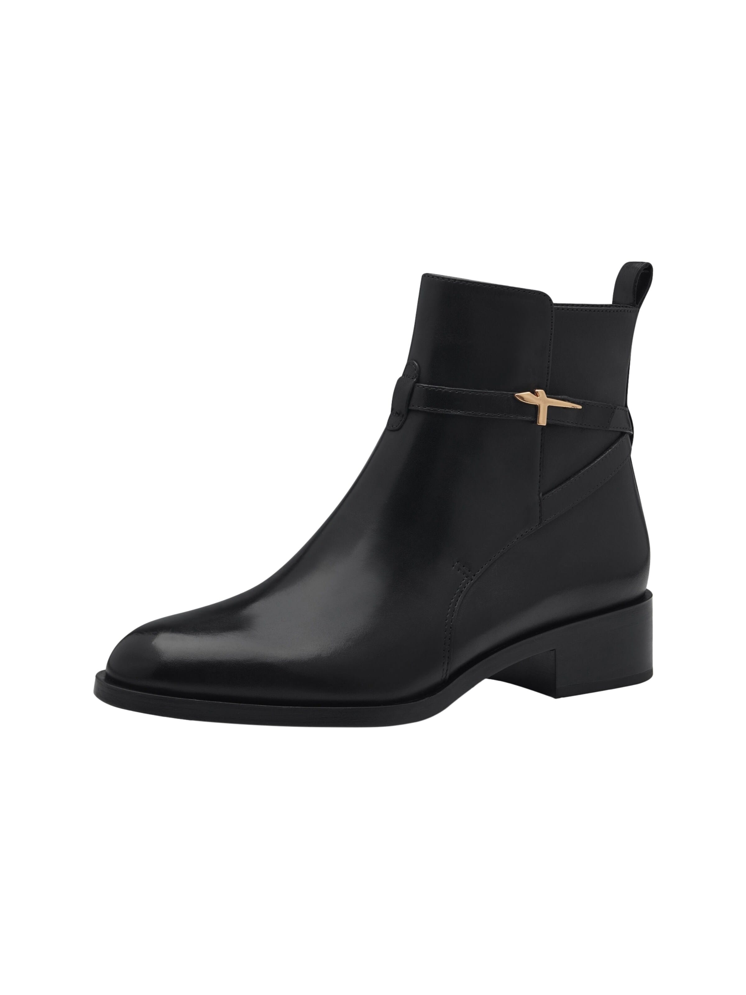 Tamaris Ankle boots 'Damen Stiefelette 1-25321-43-001 Echt Leder in schwarz' in Black