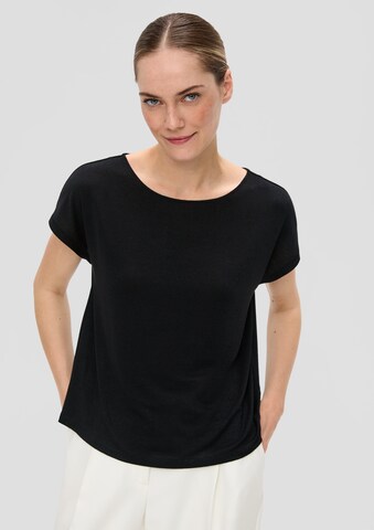 T-shirt s.Oliver BLACK LABEL en noir : devant