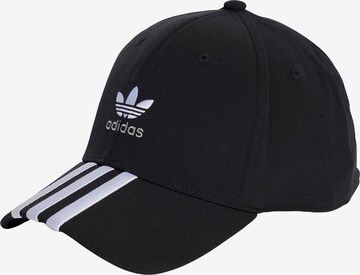 ADIDAS ORIGINALS Cap 'Classic' in Black: front