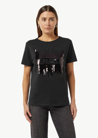 T-shirt comma casual identity en noir : devant
