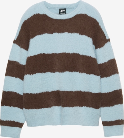 Pull&Bear Neulepaita värissä vaaleansininen / ruskea, Tuotenäkymä