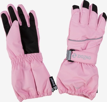 ZigZag Gloves 'Kempston' in Pink: front
