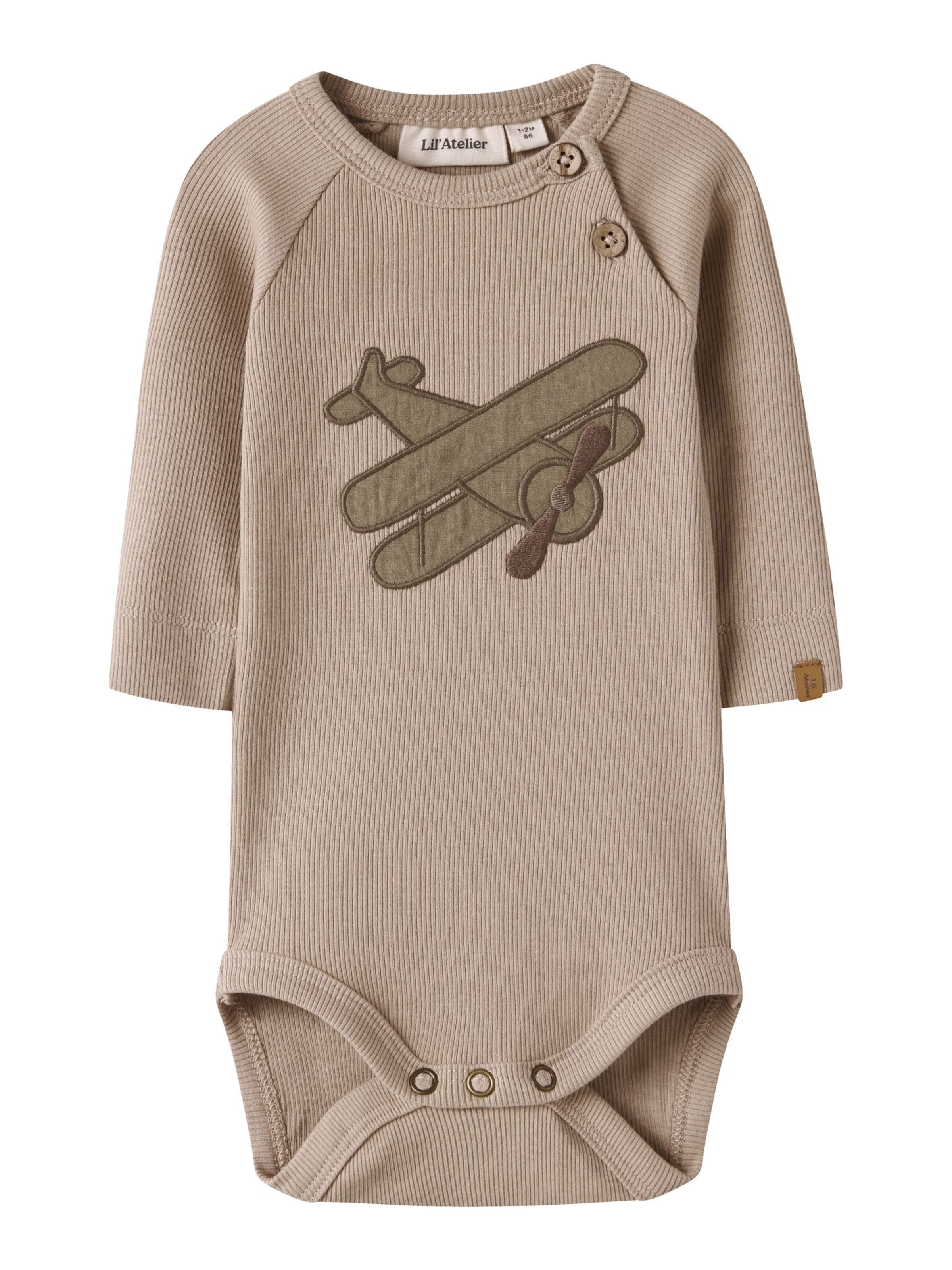 Lil'Atelier Romper/Bodysuit in Beige: front