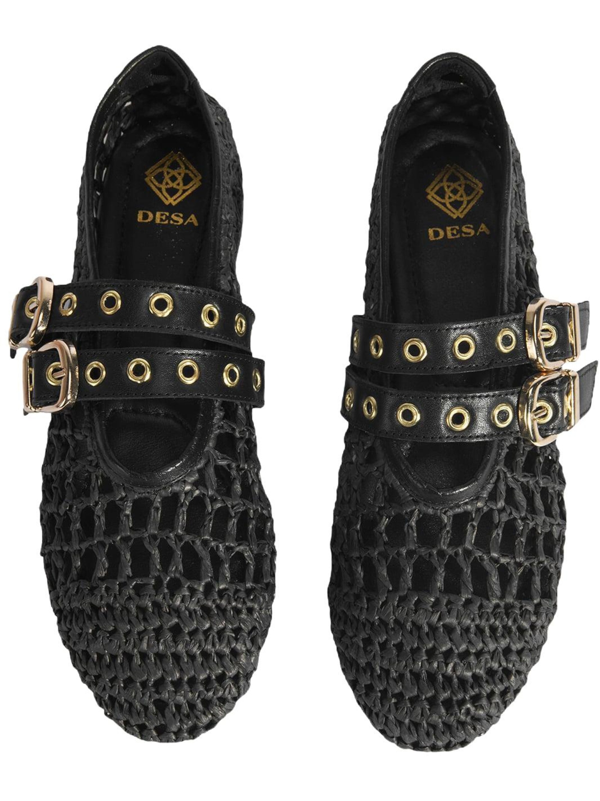 Desa Ballet Flats 'Ballettschuhe' in Black