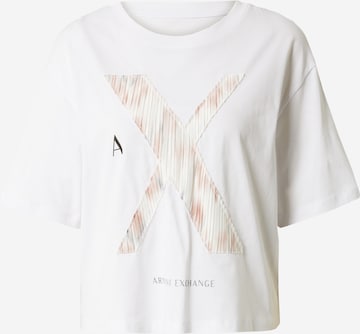 T-shirt ARMANI EXCHANGE en blanc : devant