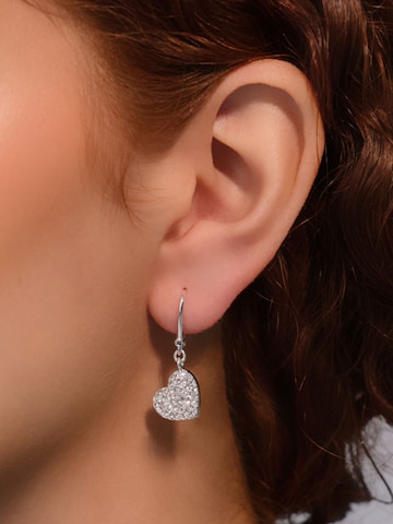 Boucles d'oreilles DKNY en argent : devant