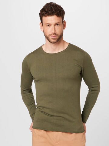 Matinique Sweater 'Tristone' in Green: front