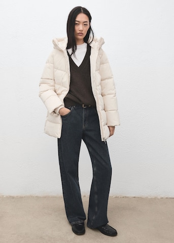 MANGO Winter Coat 'Tokyo' in White
