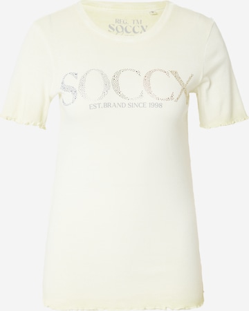Soccx قميص 'HO:LLY' بلون أصفر: الأمام