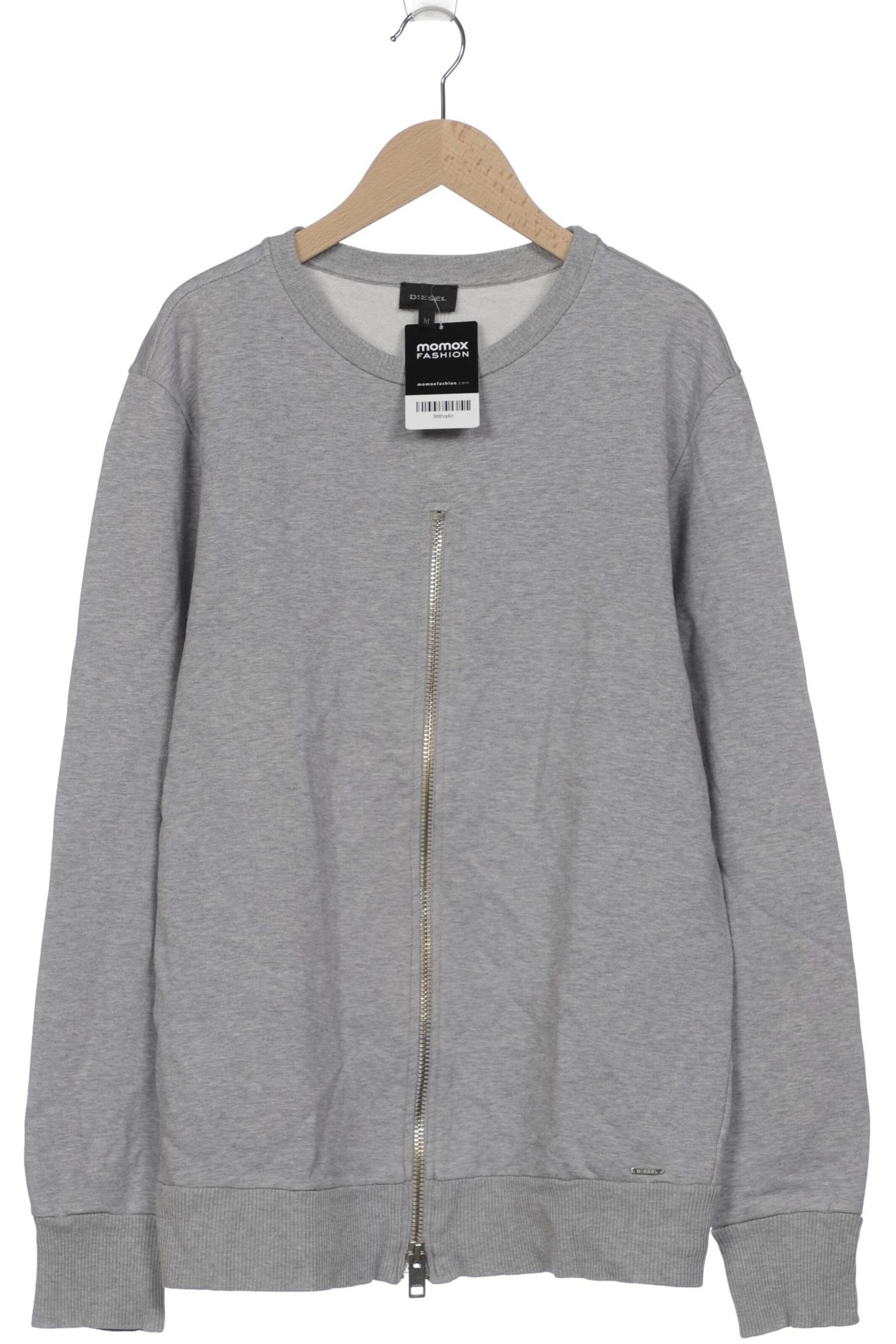 DIESEL Sweatshirt & Zip-Up Hoodie in M in Grey: front