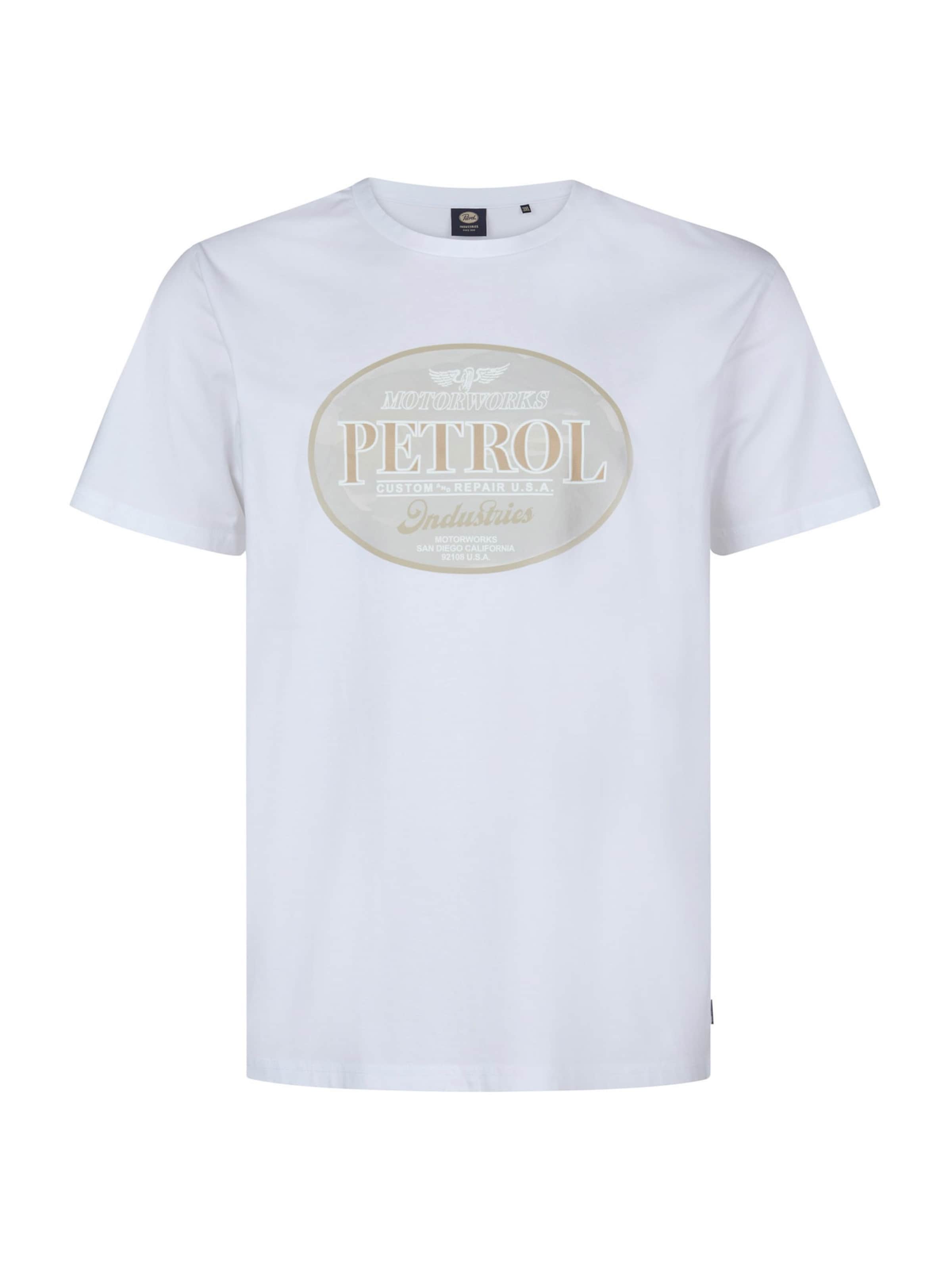 Petrol Industries Футболка в Белый: спереди