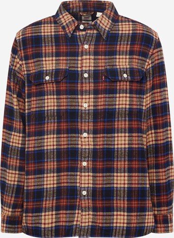 LEVI'S ® Comfort fit Button Up Shirt 'Jackson Worker' in Brown: front