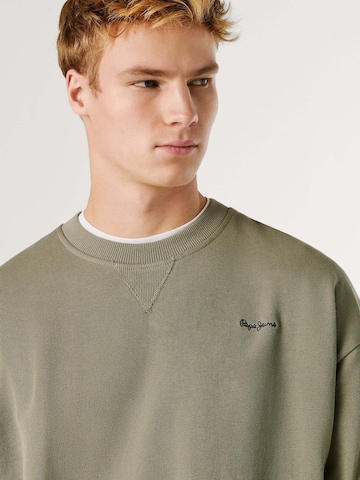Pepe Jeans Sweatshirt 'GEO' in Groen