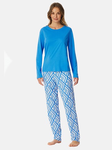 SCHIESSER Pyjama ' Modern Nightwear ' in Blauw