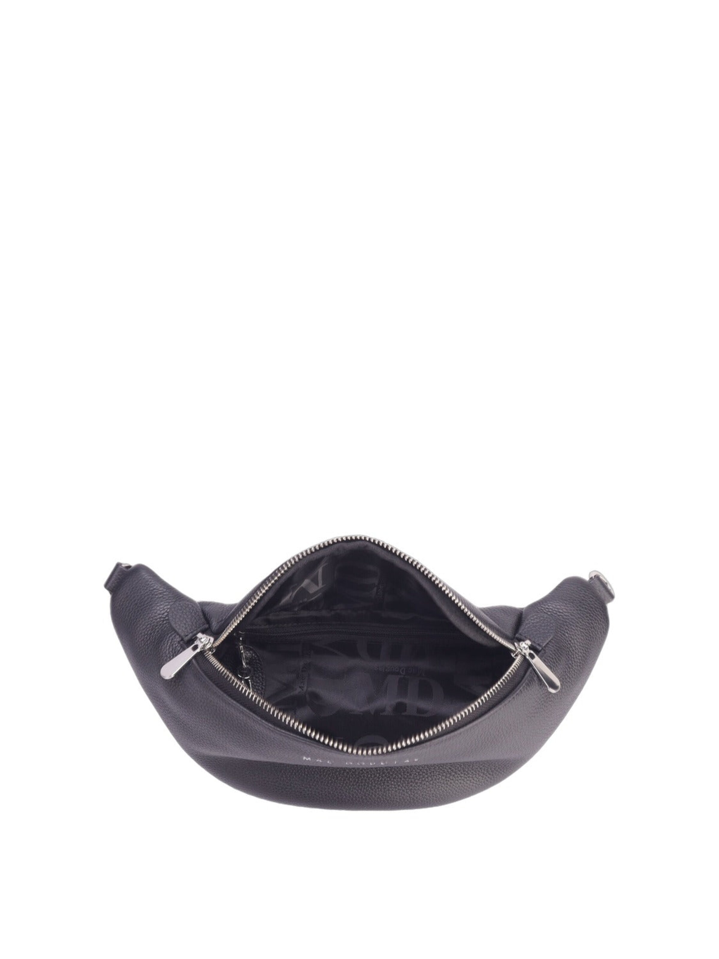 MAC DOUGLAS Belt bag 'Mac Douglas Sac Banane M Barbade Magda2 Cuir Noir' in Black