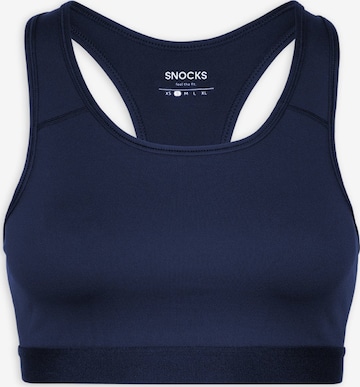 SNOCKS Bustier Sport-BH in Blau: Vorderseite