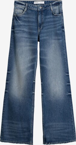 Bershka Wide leg Jeans i blå: framsida