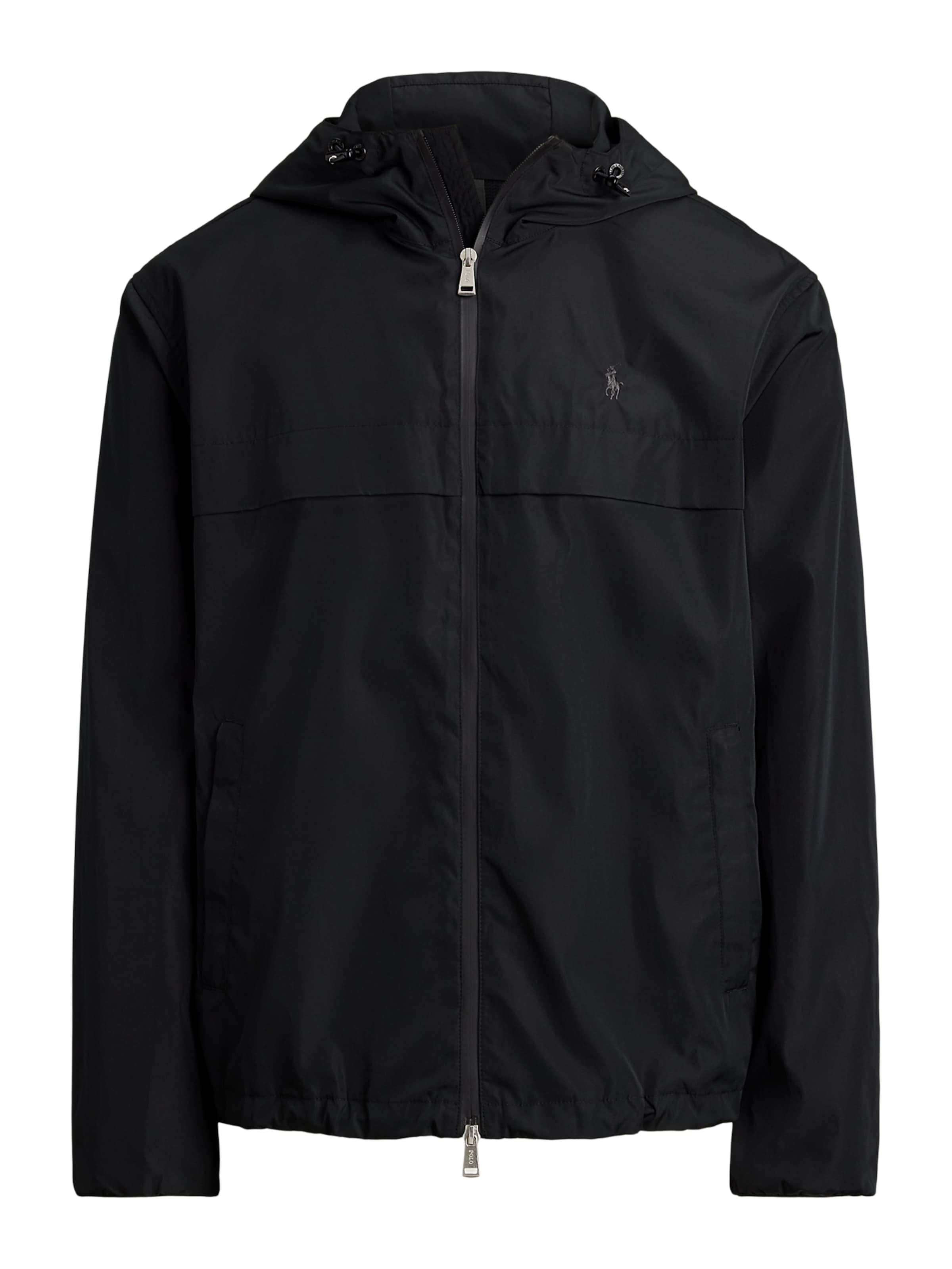 melns Polo Ralph Lauren Starpsezonu jaka: no priekšpuses